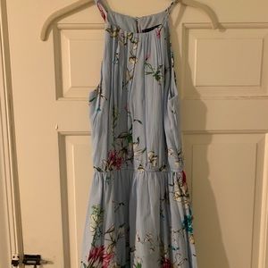 Aqua floral dress